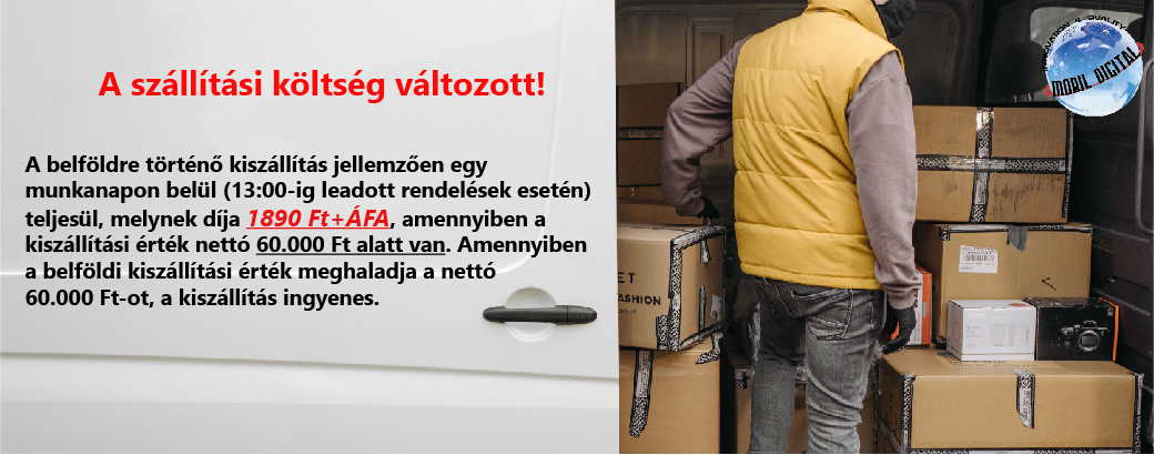 Szállítási díj változás