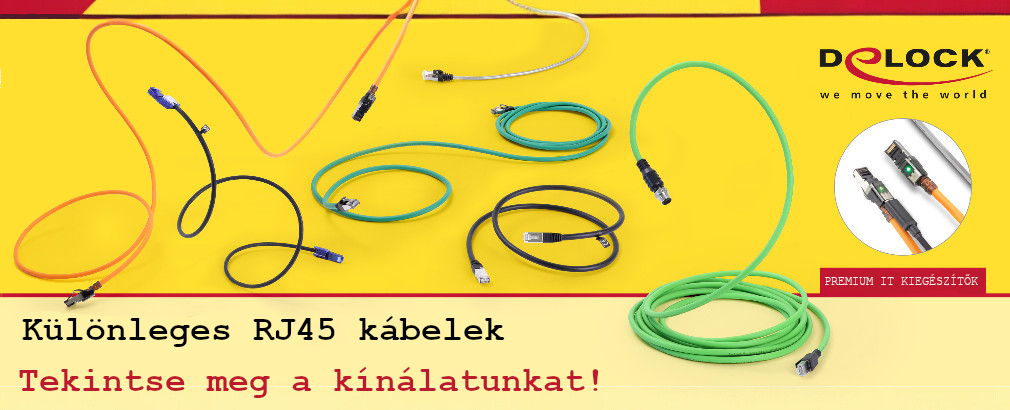 Delock kiváló minőségű RJ45 kábelek